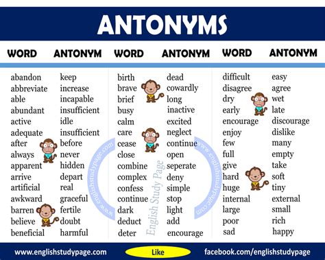 what is an antonym for|50 examples of antonyms.